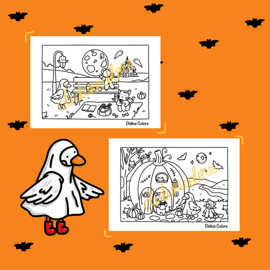 Digital Download - Halloween Coloring Pages