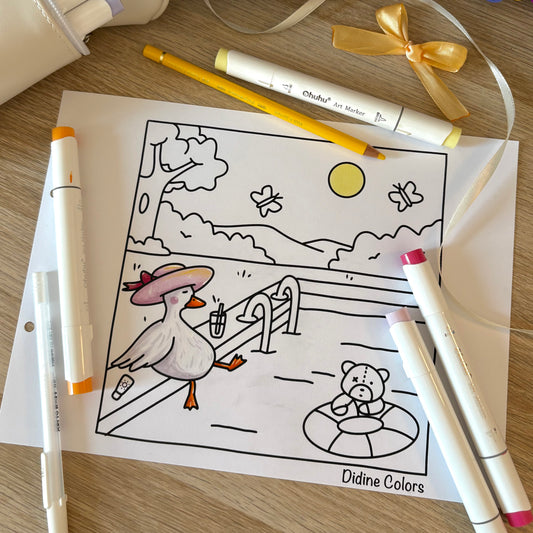 Digital Download - Summer Moments coloring pages