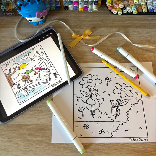 Digital Download - Spring Moments coloring pages