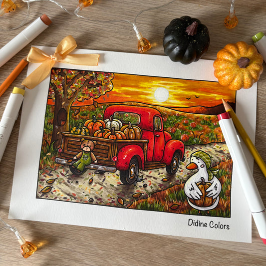 Digital Download - Fall Coloring Pages