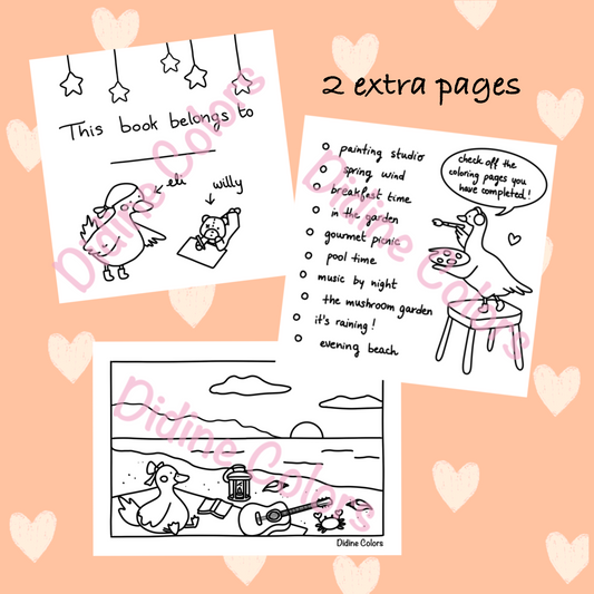 Digital Download - Eli & Willy’s Cozy Adventures coloring pages