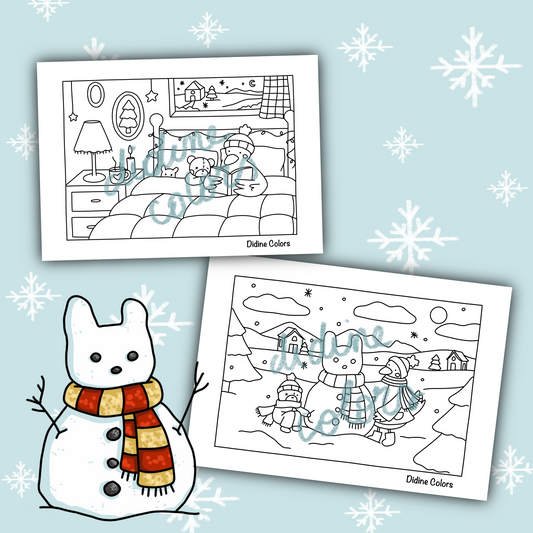 Digital Download - Winter Coloring Pages