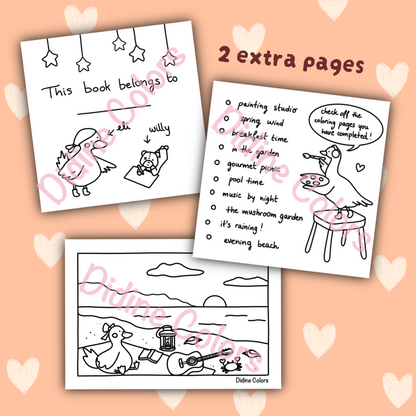 Digital Download - Eli & Willy’s Cozy Adventures coloring pages