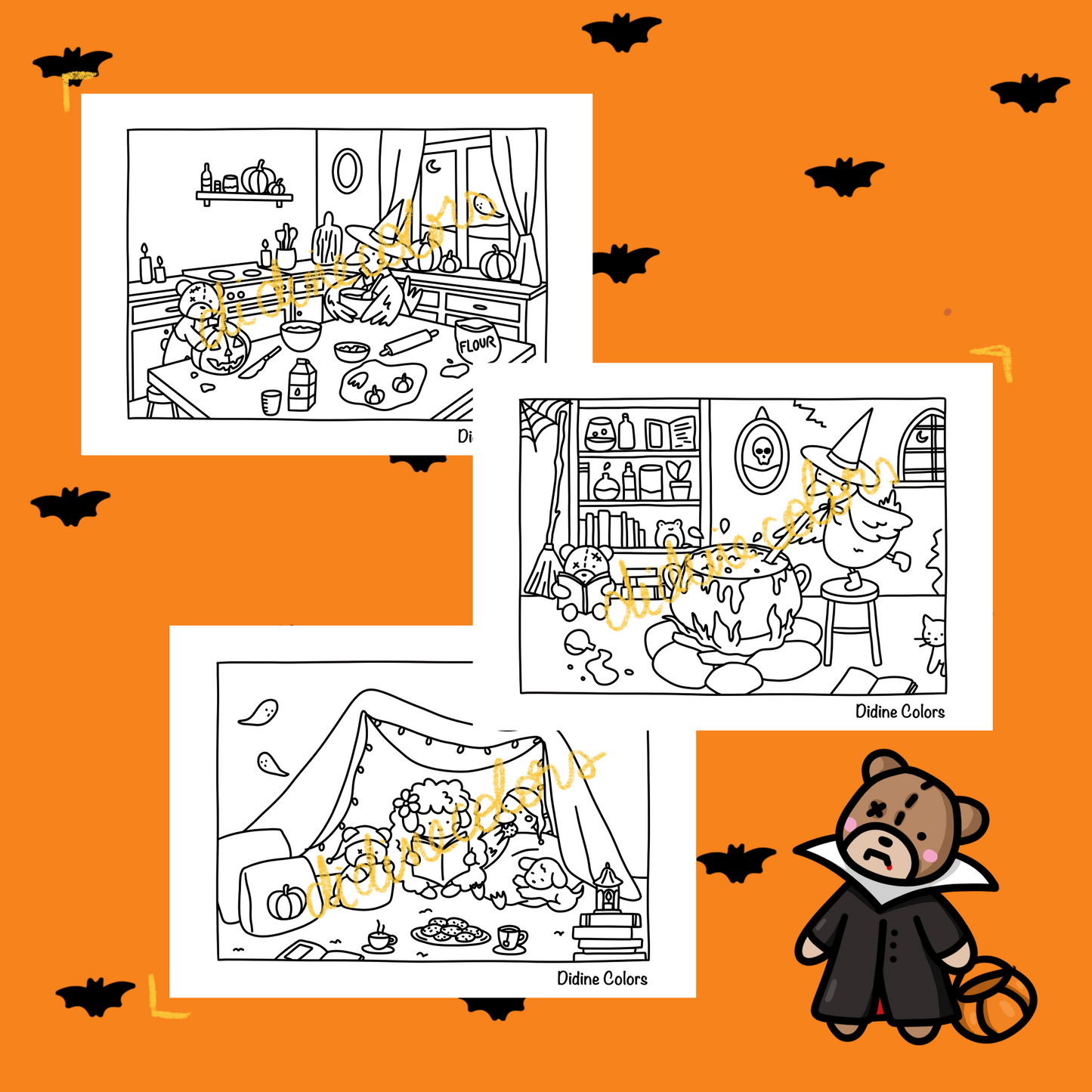Digital Download - Halloween Coloring Pages