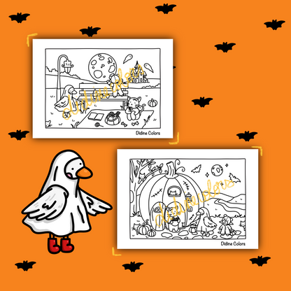 Digital Download - Halloween Coloring Pages