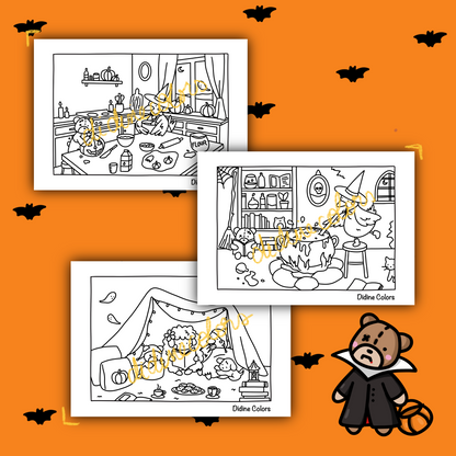 Digital Download - Halloween Coloring Pages