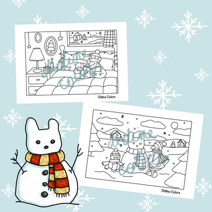 Digital Download - Winter Coloring Pages