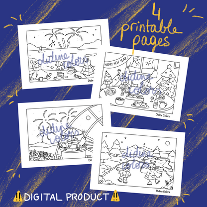 Téléchargement numérique - Pages de bonne année