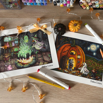 Digital Download - Halloween Coloring Pages