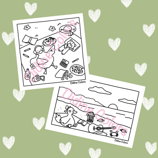 Digital Download - Relaxing Moments coloring pages